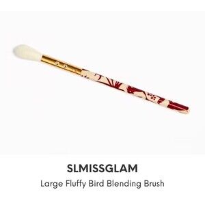 SLMISSGLAM large fluffy bird blending brush BG15 Blush Highlighter Powder NEW